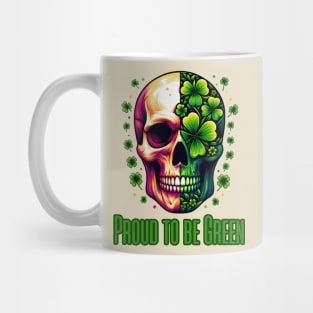 St Patricks Day 2024. Irish Skull Men Mug